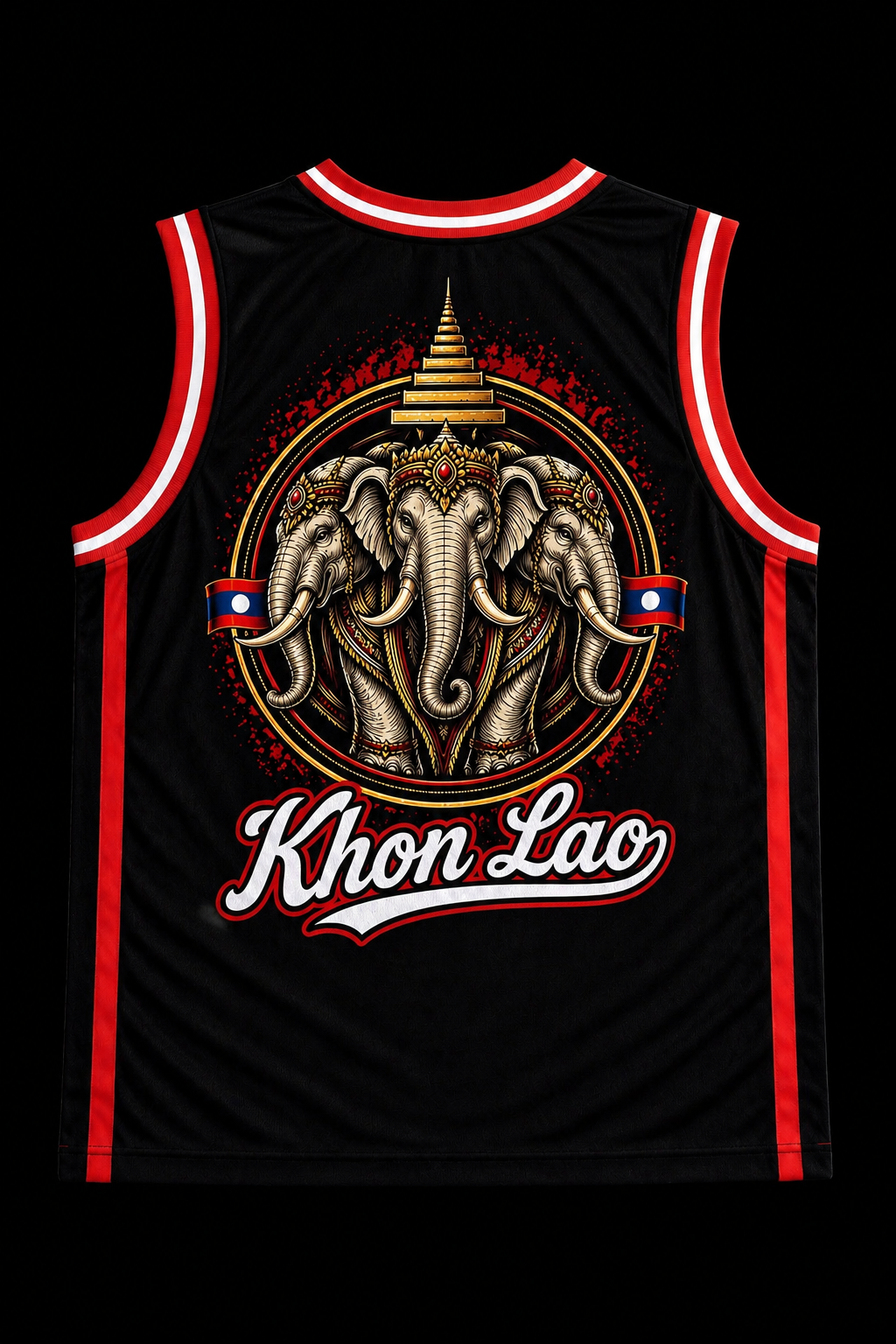Laos Singlet — Black