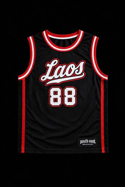 Laos Singlet — Black