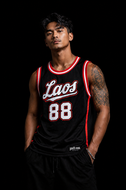 [Pre-order] Laos Singlet — Black [$55.00]