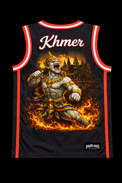 Cambodia Singlet — Black