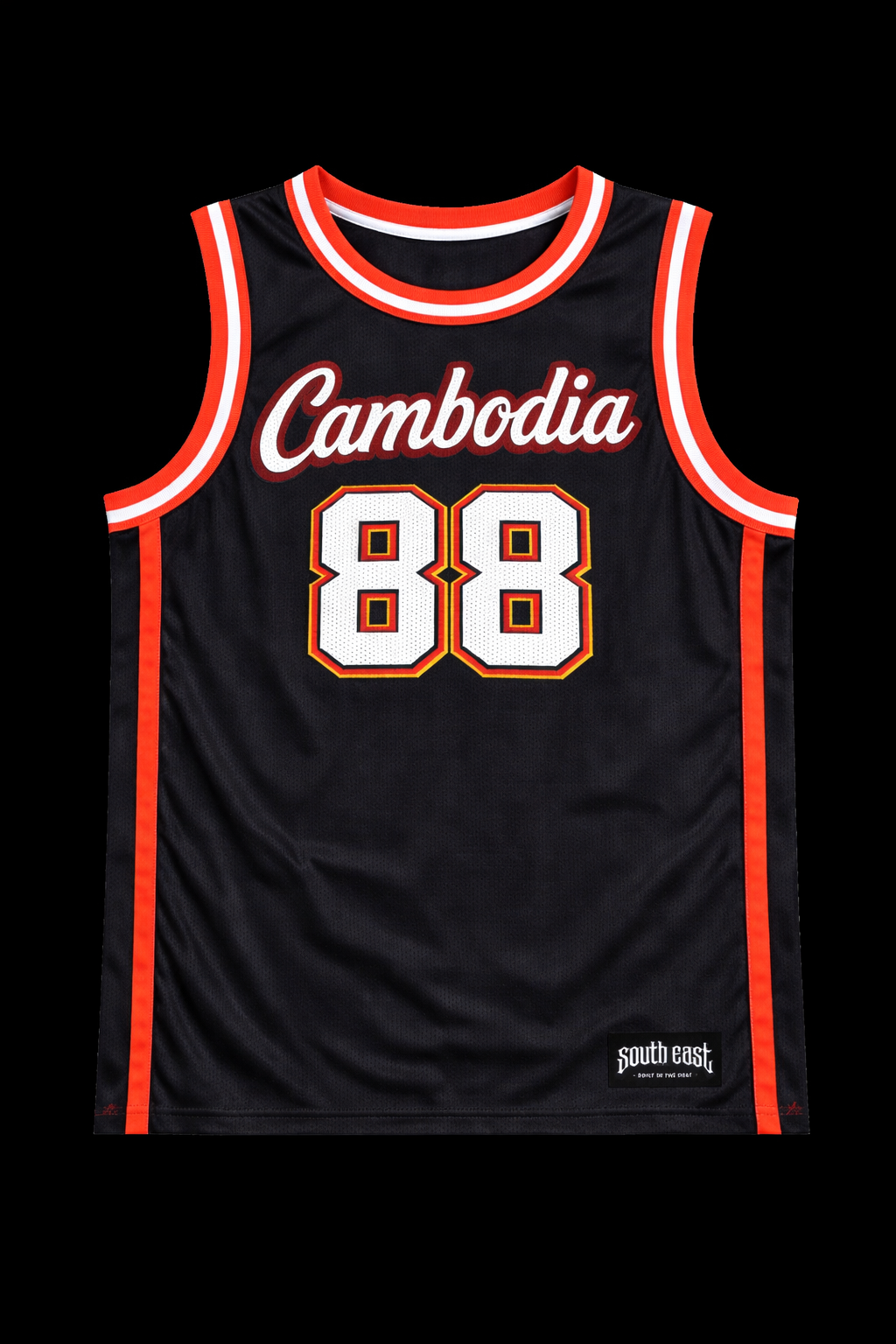 Cambodia Singlet — Black
