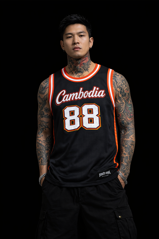 [Pre-order] Cambodia Singlet — Black [$55.00]