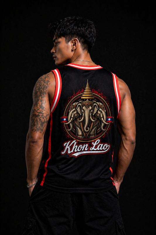 [Pre-order] Laos Singlet — Black [$55.00]