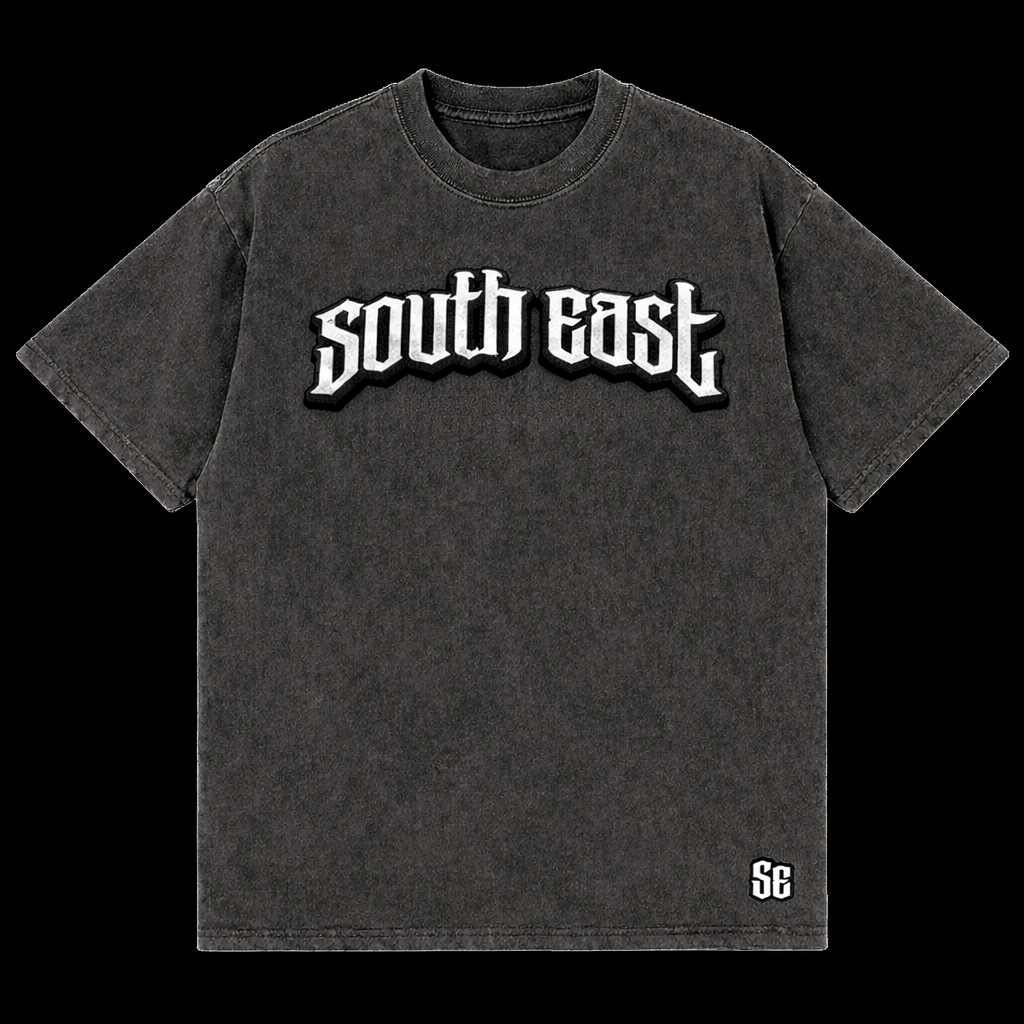 [Pre-order] South East Logo Tee - Charcoal [$65.00]