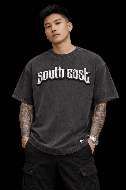 [Pre-order] South East Logo Tee - Charcoal [$65.00]